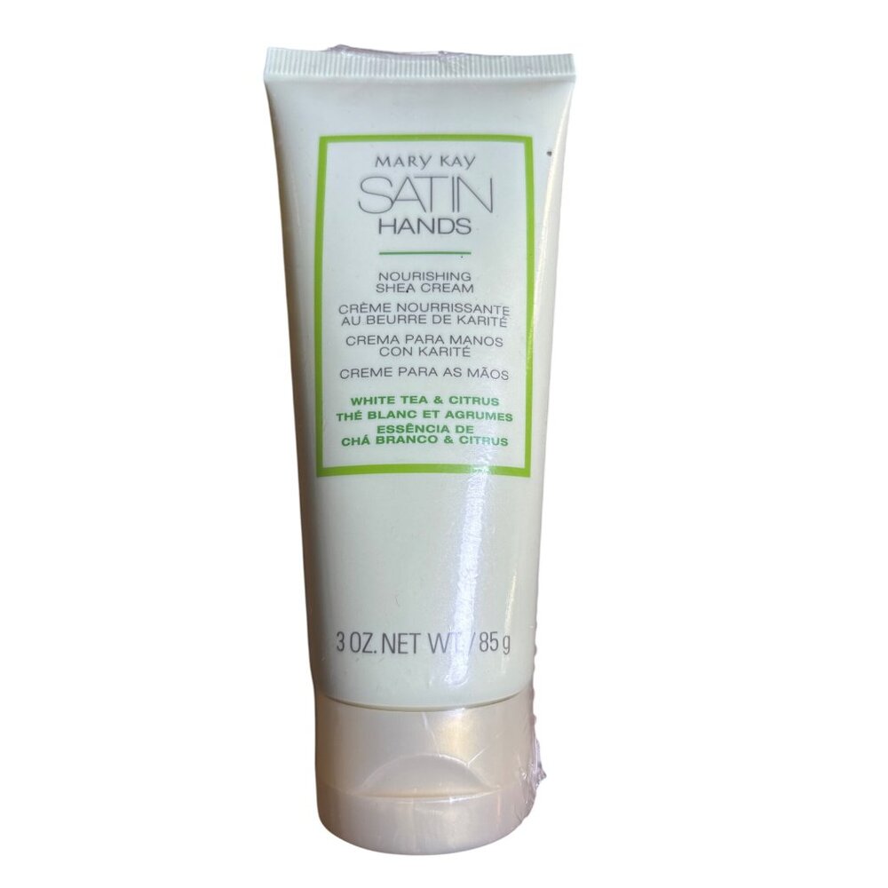 Mary Kay Satin Hands‎ Nourishing Shea Cream White Tea & Citrus 3 Oz.